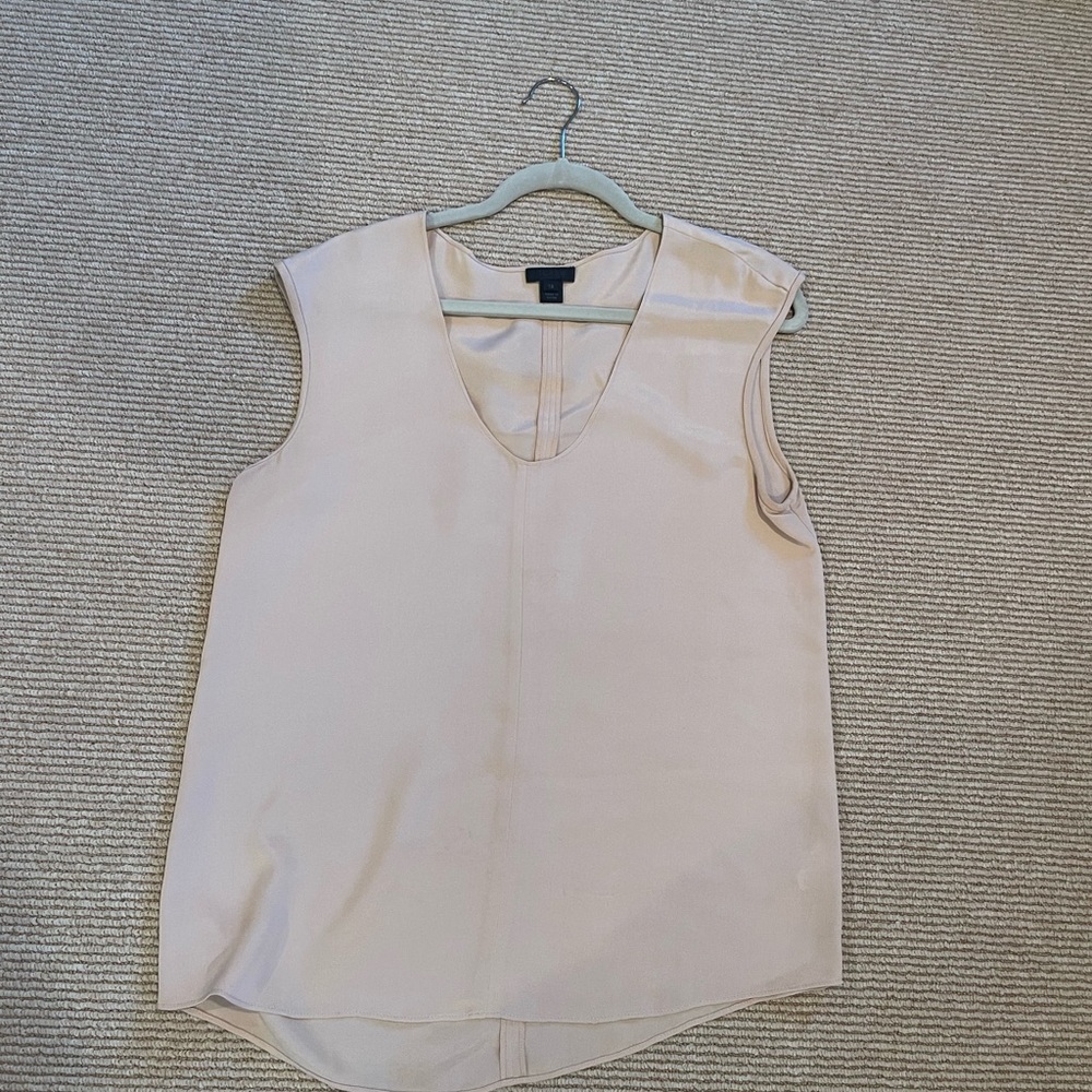 J. Crew Cream Beige Sleeveless Tank Top